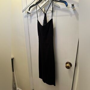 Express Black Lace Accent Dress